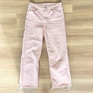 7 For All Mankind Pink Straight Leg Jeans